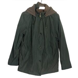 BRAETAN Women's Green Hooded Coat